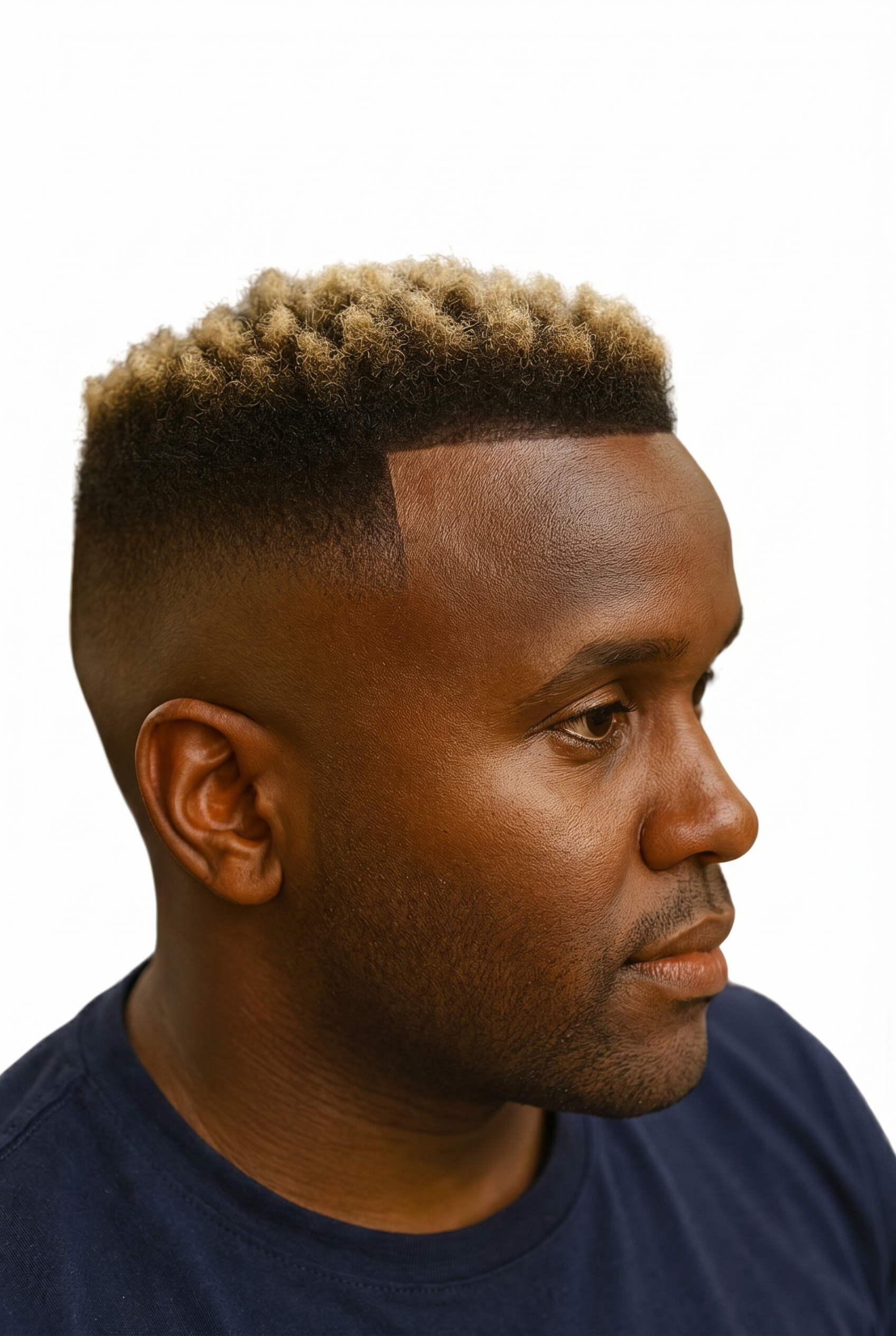 Blonde bleached top with high skin fade — Finest Vision