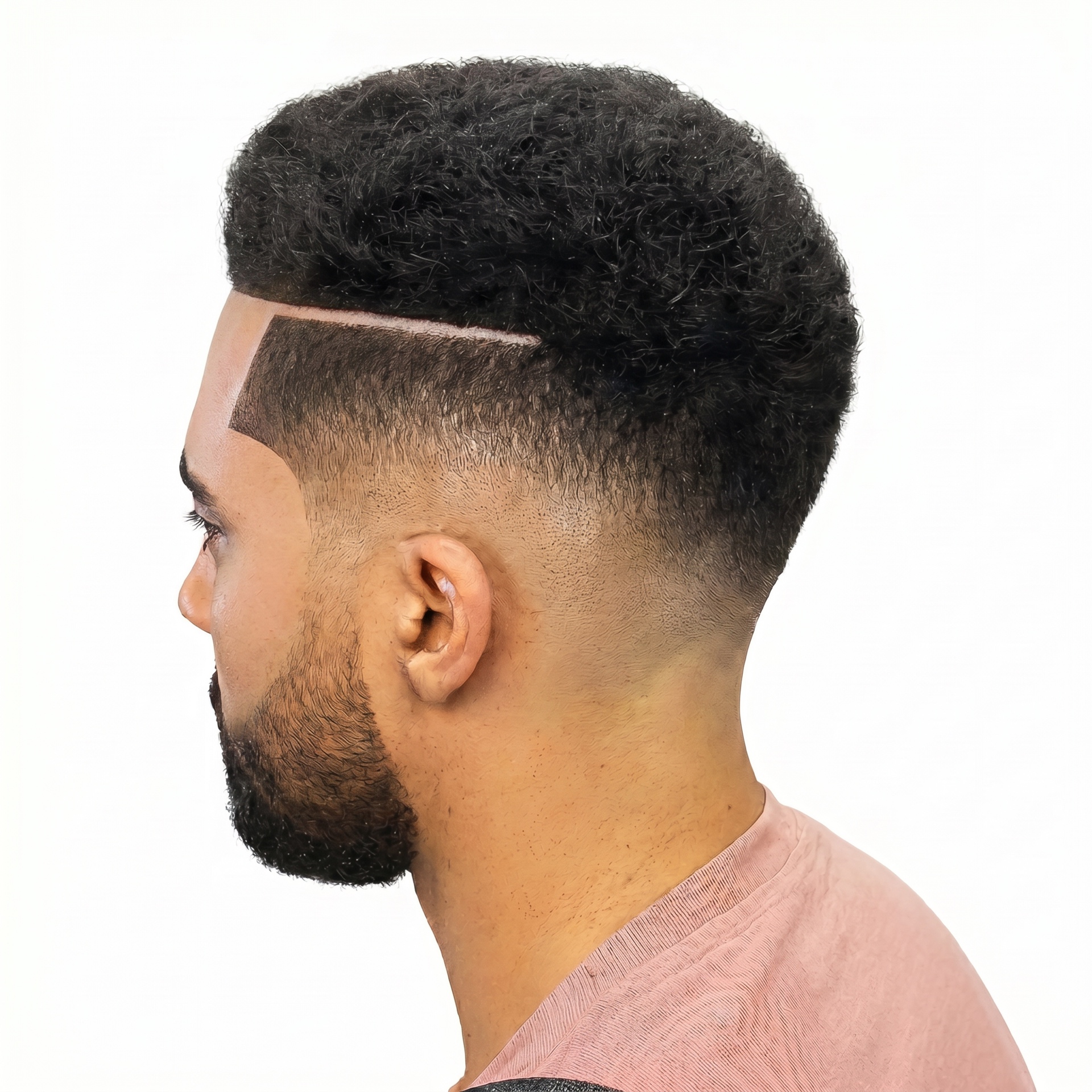 High fade with design line — Finest Vision