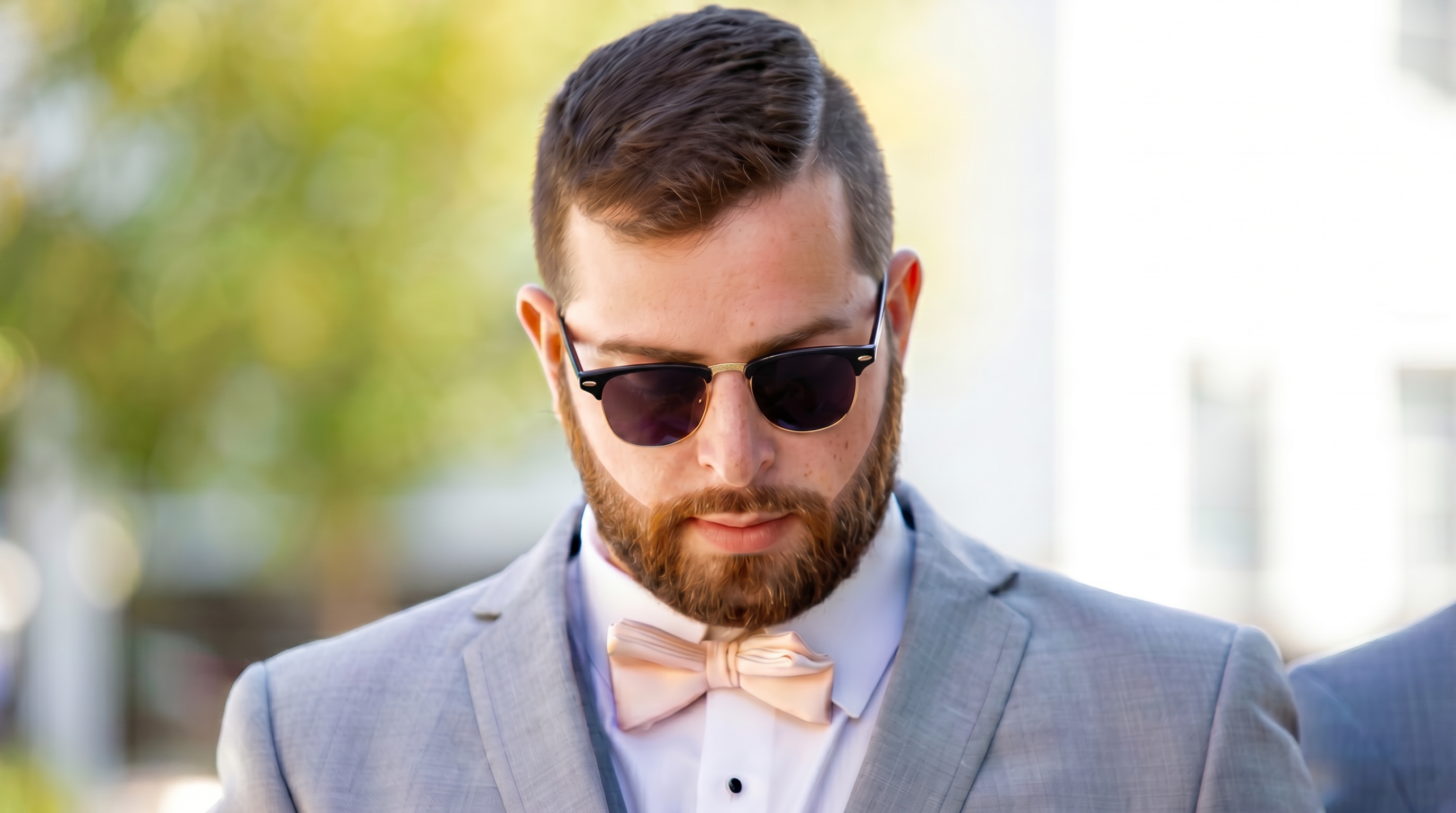 Beard sculpt with side part — Finest Vision